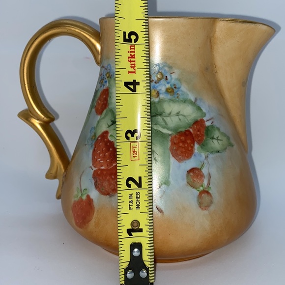 Vintage Signed fine porcelain pitcher - Picture 6 of 13